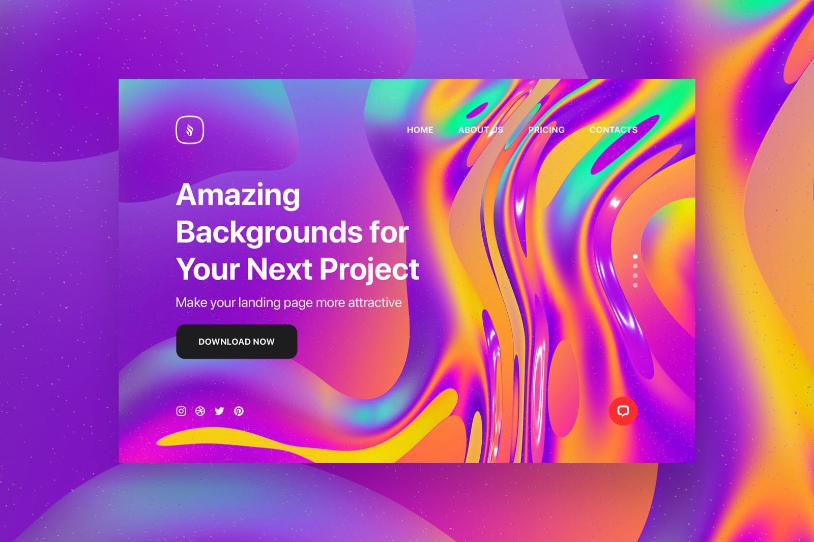 Holographic Liquid Background Set Holographic Liquid Background Set