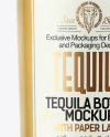 Glass Tequila Bottle Mockup