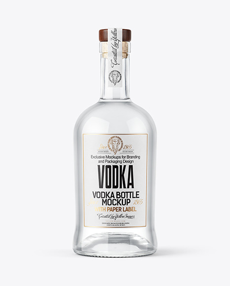 Vodka Bottle Mockup