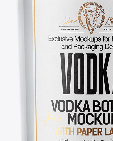 Vodka Bottle Mockup