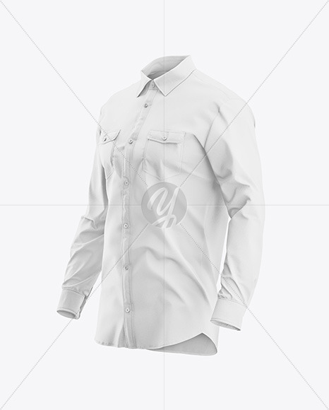 Men's Shirt Mockup - Half Side View