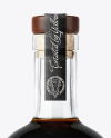 Glass Black Rum Bottle Mockup