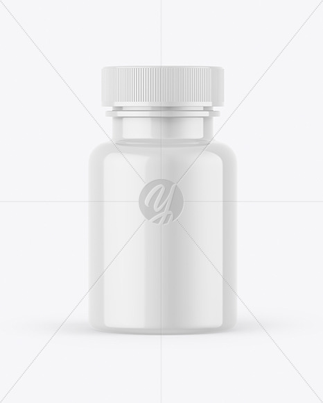 Glossy Plastic Bottle Mockup