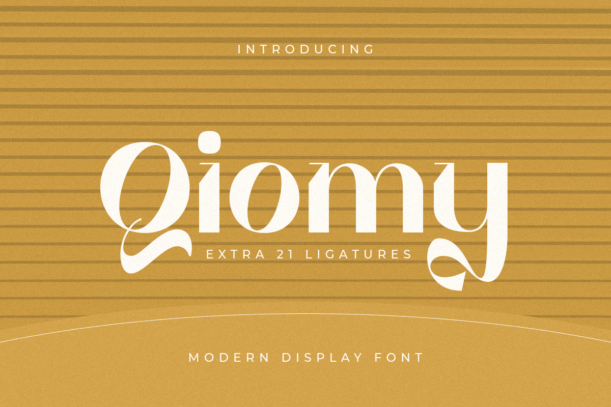 Qiomy - Modern Display Font