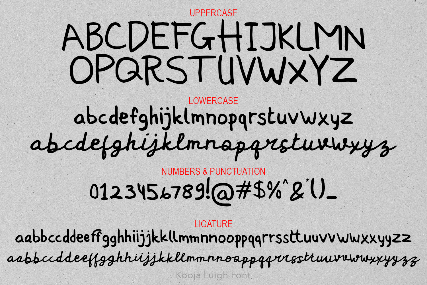 Kooja Luigh Font Kooja Luigh Font