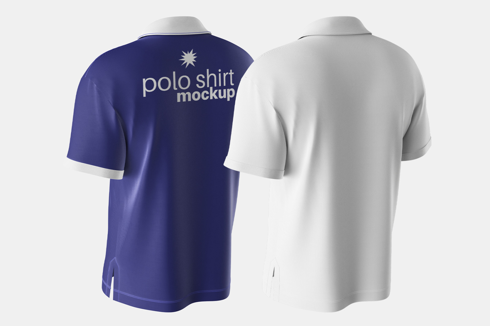 Male Polo Shirt Mockup Set - 6 Editable PSD