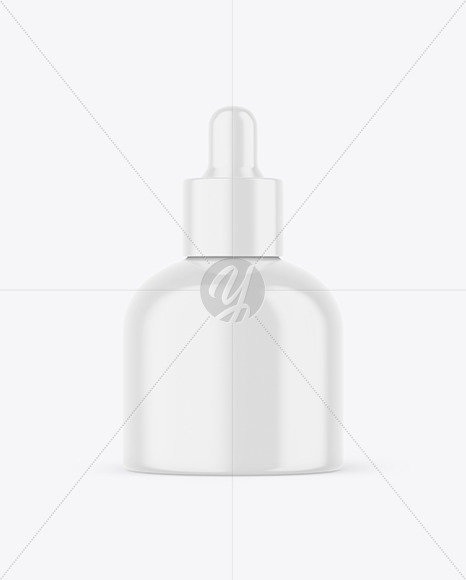 Glossy Dropper Bottle Mockup