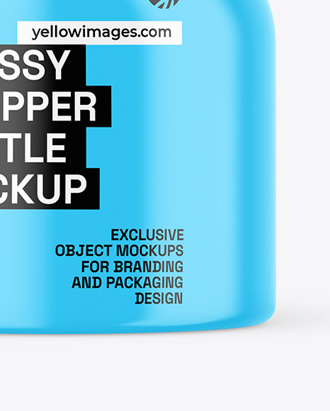 Glossy Dropper Bottle Mockup