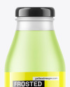 Frosted Glass Bottle with Twist Cap Mockup