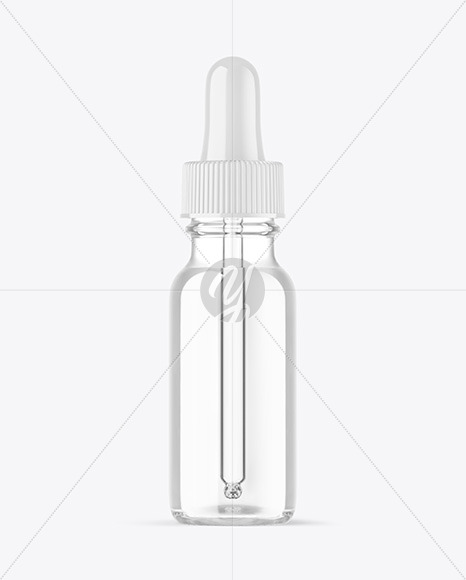 Clear Glass Dropper Bottle Mockup