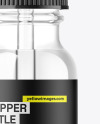 Clear Glass Dropper Bottle Mockup