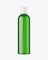 Green Plastic Cosmetic Bottle Mockup