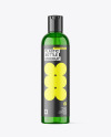 Green Plastic Cosmetic Bottle Mockup