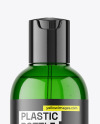 Green Plastic Cosmetic Bottle Mockup