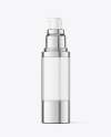 30ml Clear Glass Airless Bottle Mockup