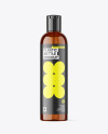 Amber Plastic Cosmetic Bottle Mockup