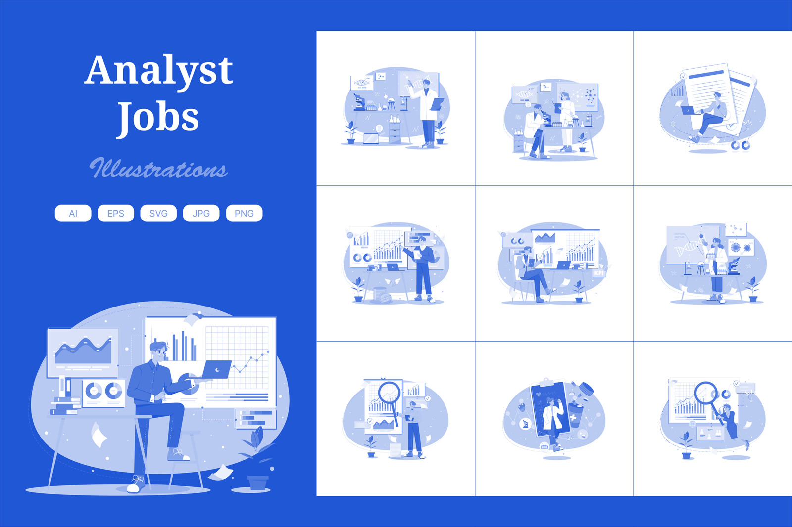 M569_Data Analyst Illustration Pack M569_Data Analyst Illustration Pack
