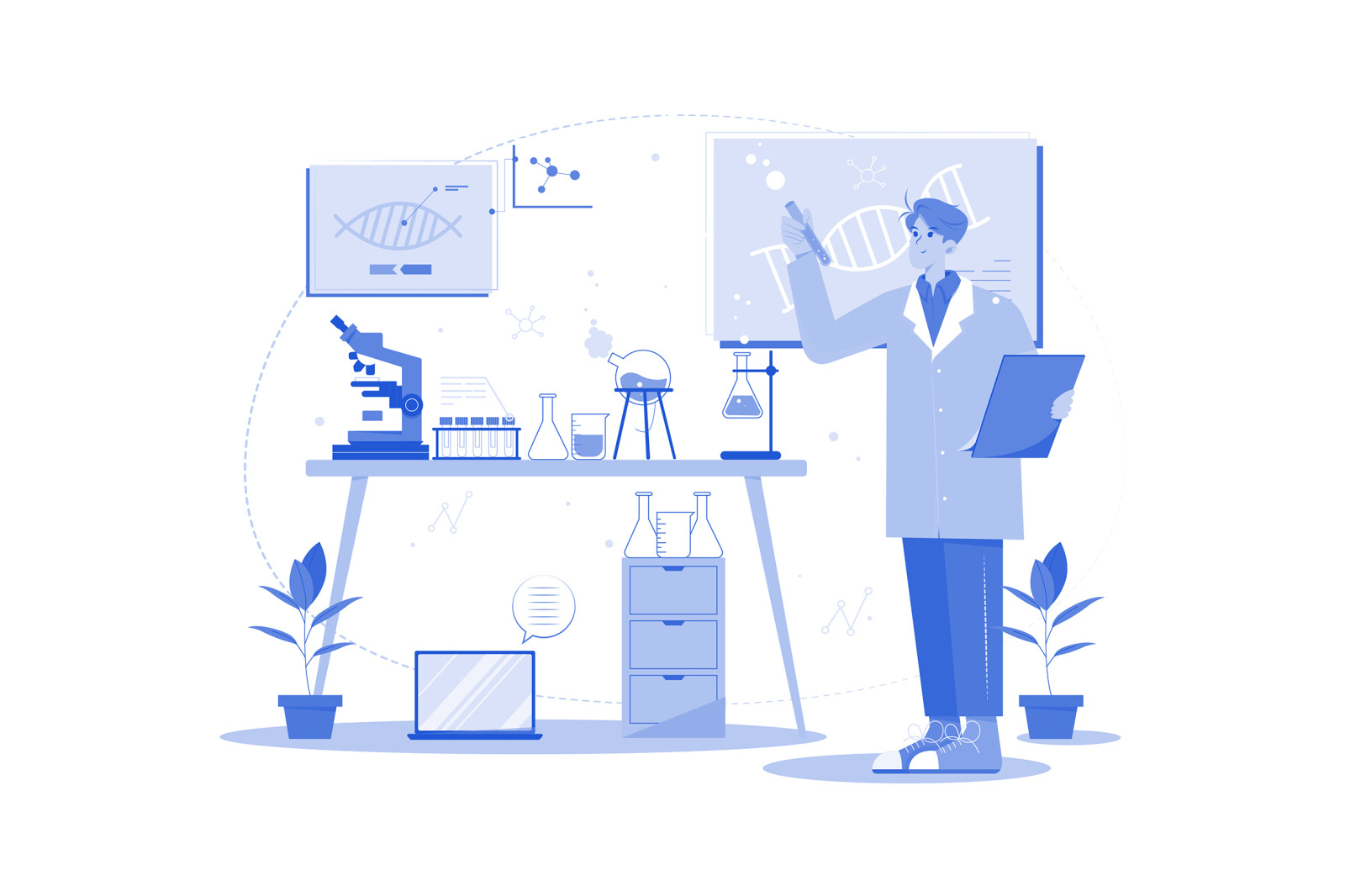 M569_Data Analyst Illustration Pack