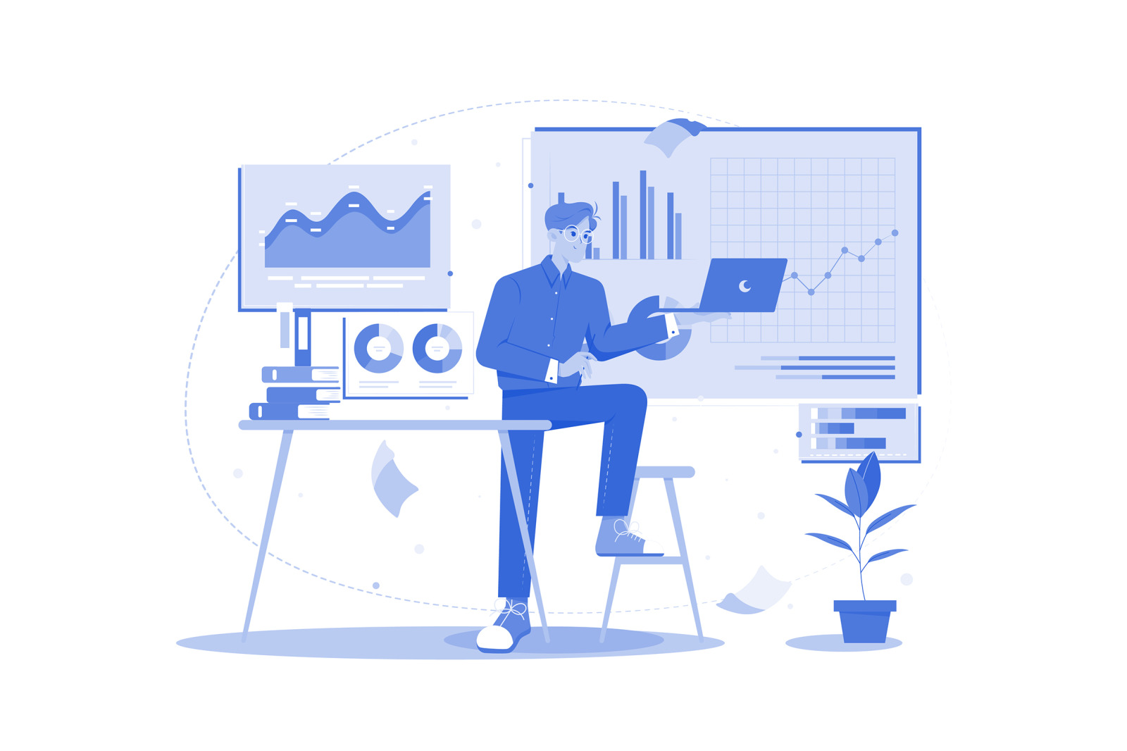 M569_Data Analyst Illustration Pack