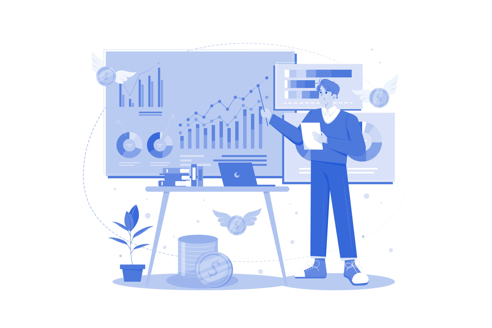 M569_Data Analyst Illustration Pack M569_Data Analyst Illustration Pack