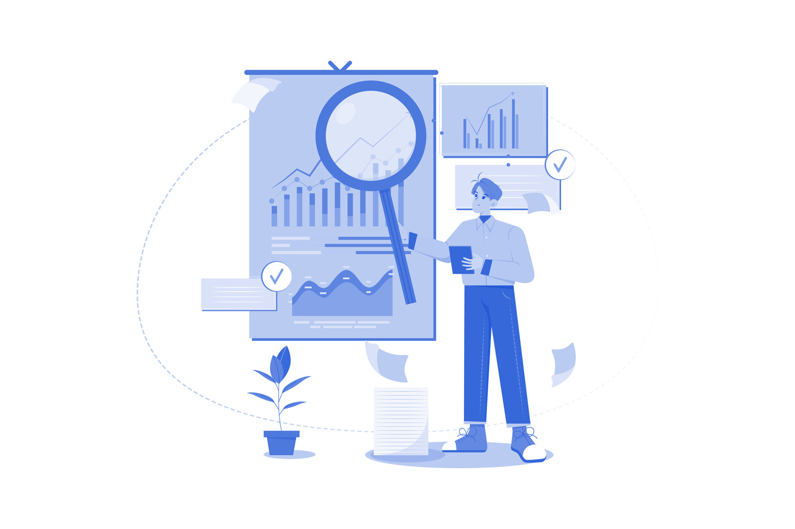 M569_Data Analyst Illustration Pack