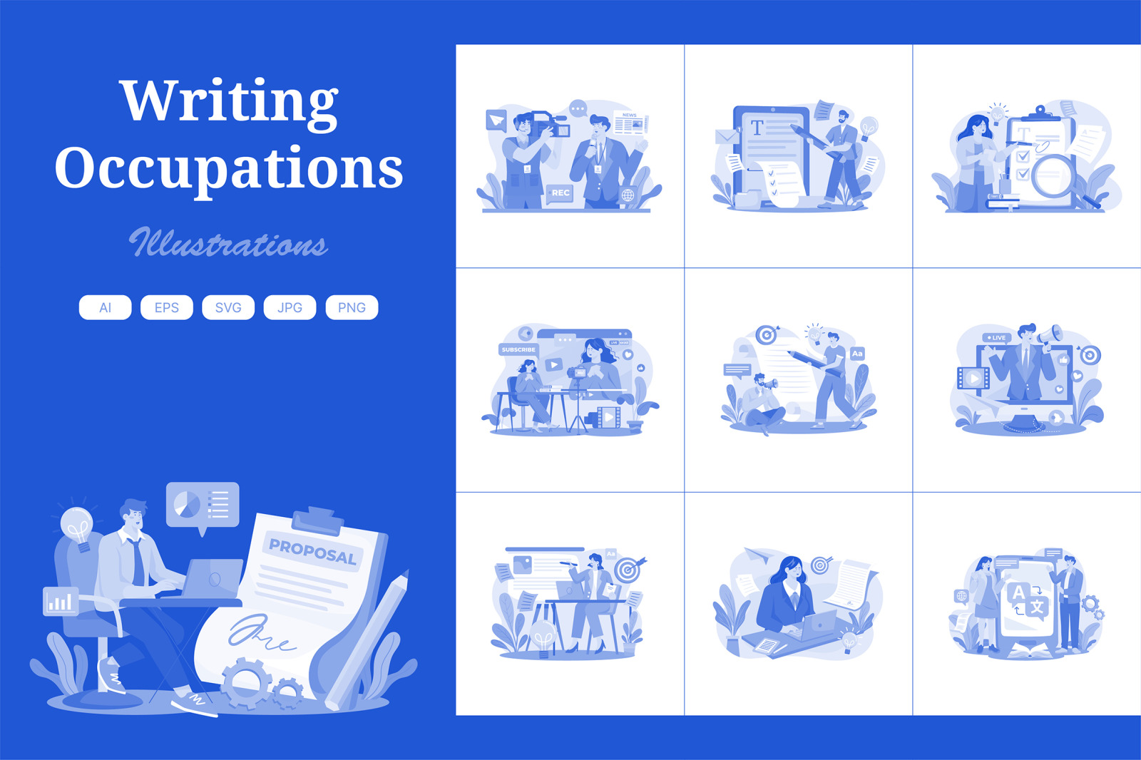 M567_Writing Careers Illustration Pack M567_Writing Careers Illustration Pack
