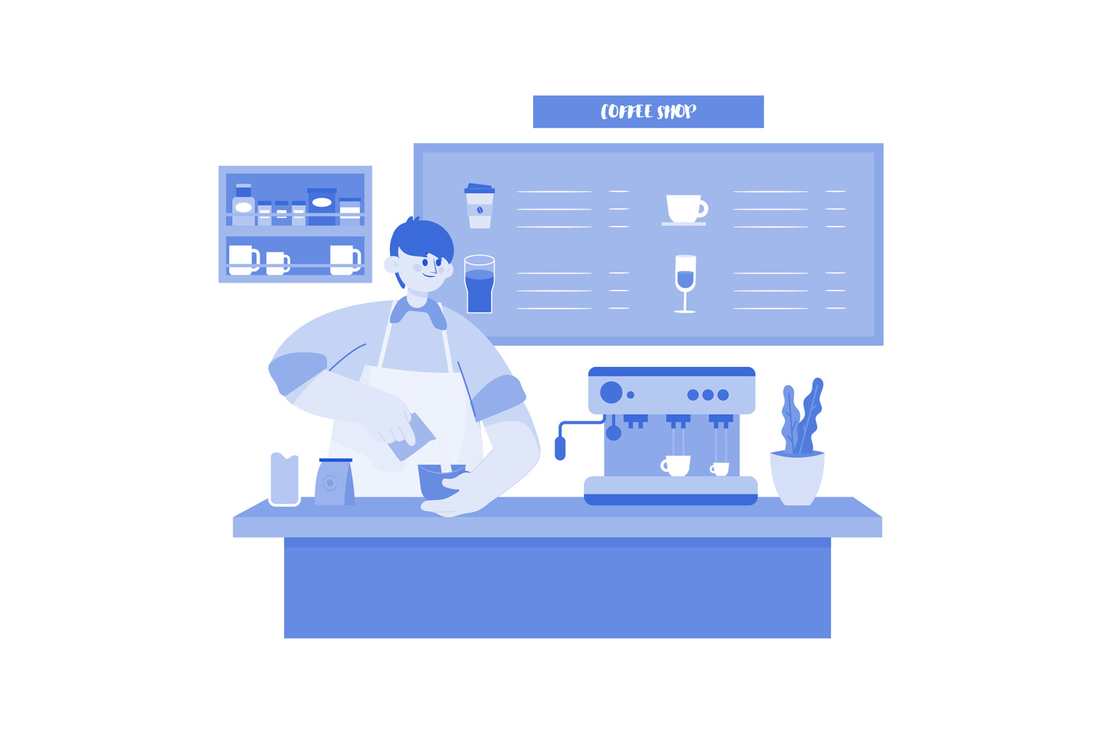 M566_Restaurant Service Illustration Pack M566_Restaurant Service Illustration Pack