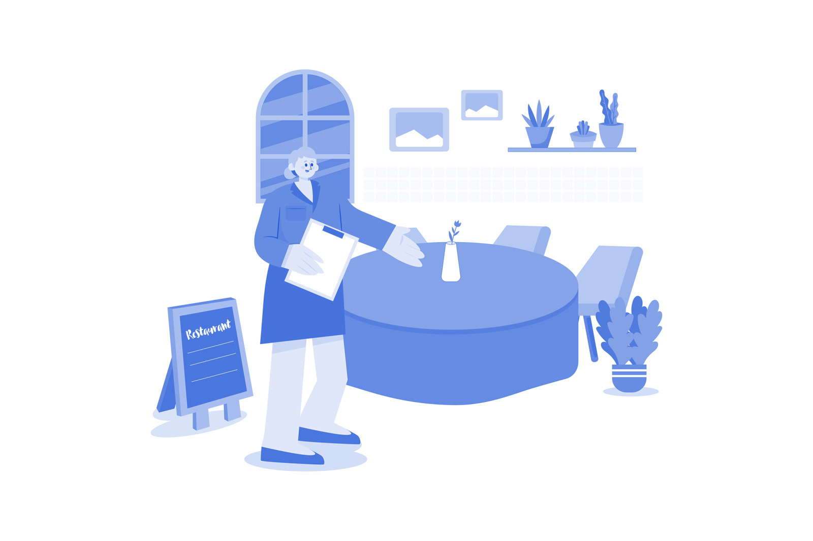 M566_Restaurant Service Illustration Pack M566_Restaurant Service Illustration Pack
