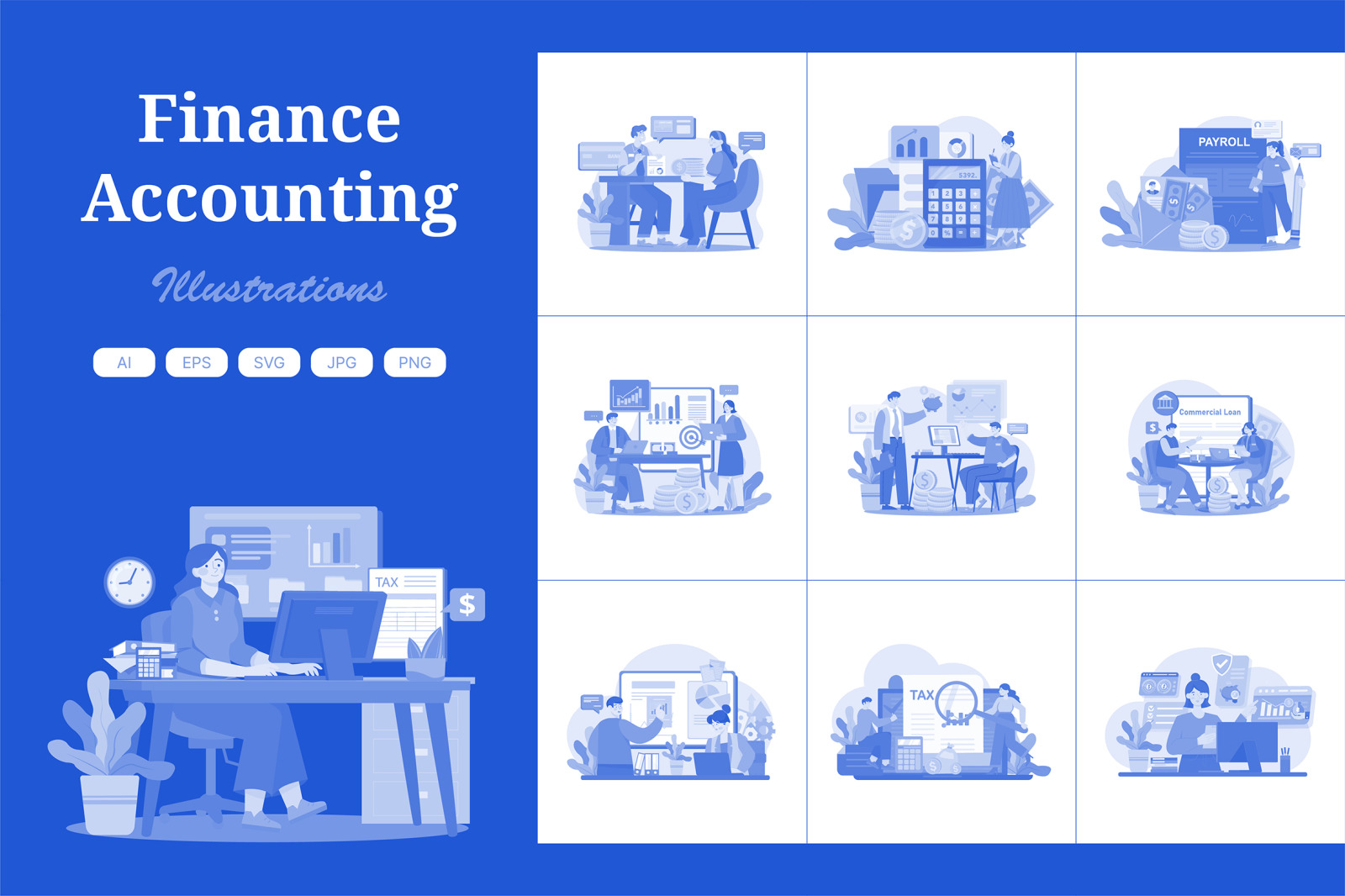 M565_Finance Accounting Illustration Pack