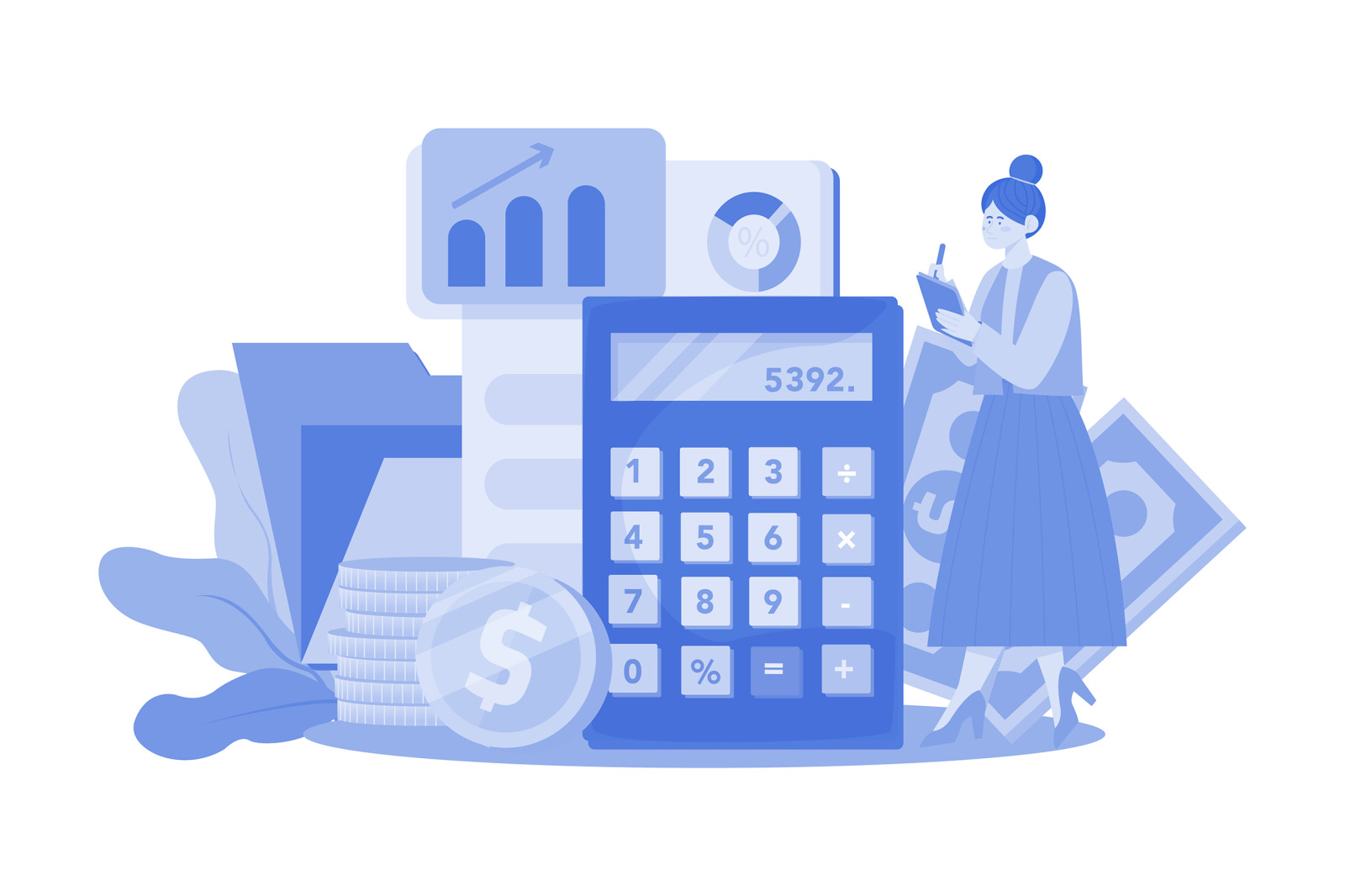 M565_Finance Accounting Illustration Pack M565_Finance Accounting Illustration Pack