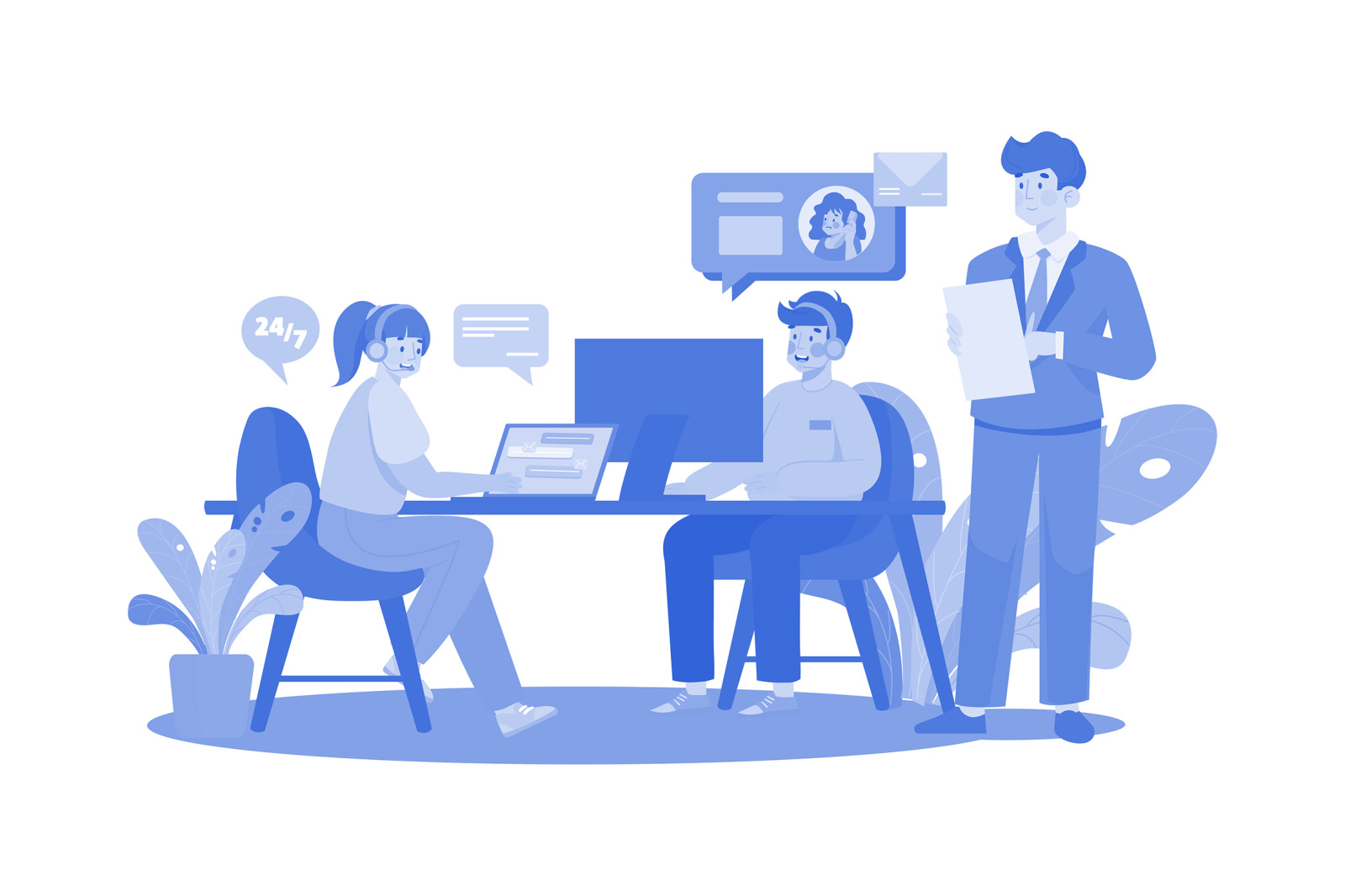 M563_Customer Service Illustration Pack M563_Customer Service Illustration Pack