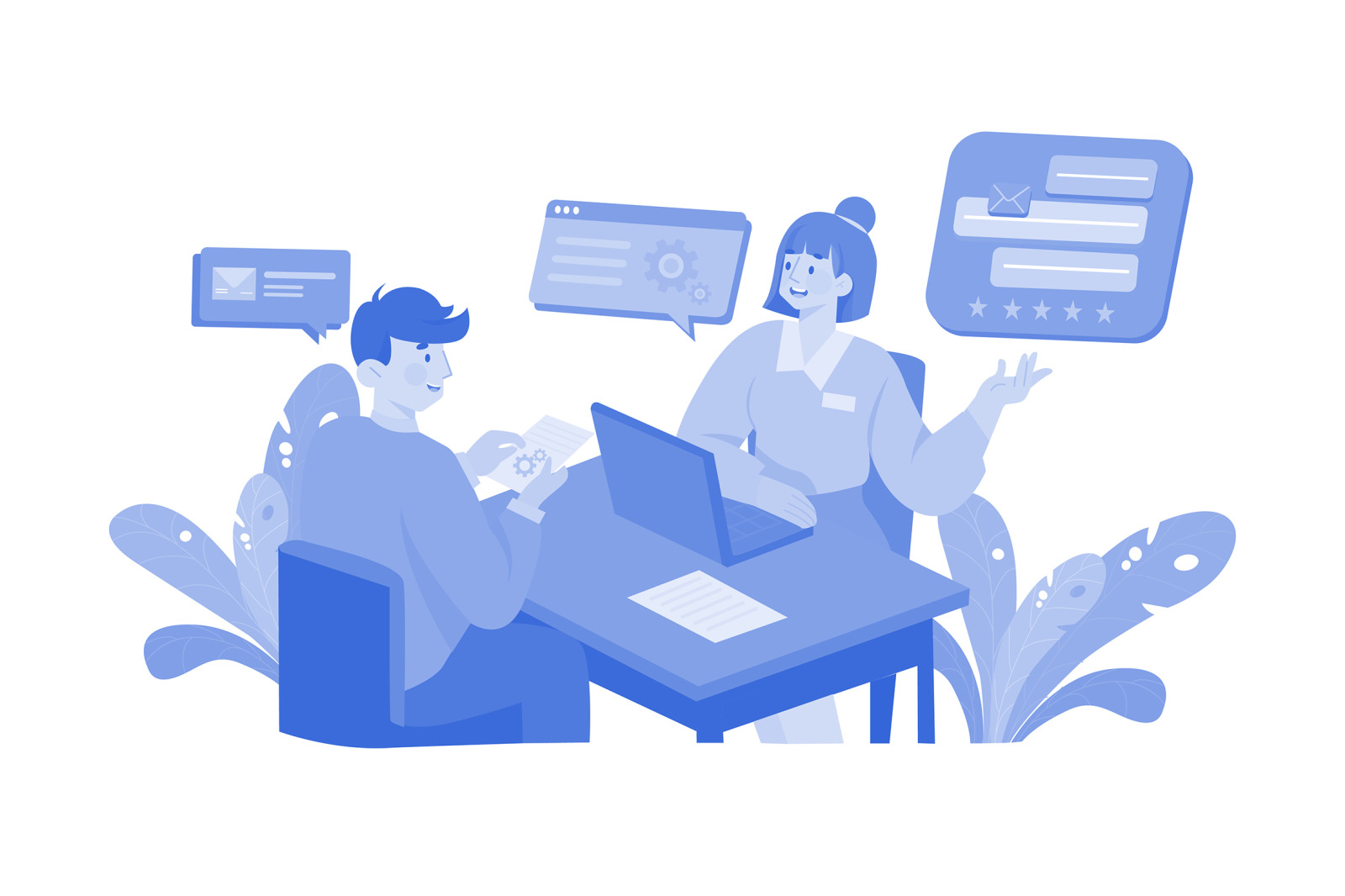 M563_Customer Service Illustration Pack M563_Customer Service Illustration Pack