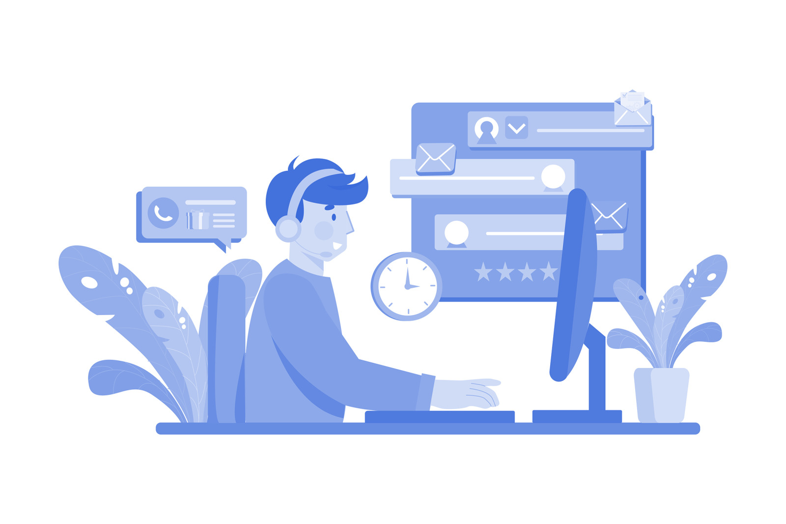M563_Customer Service Illustration Pack M563_Customer Service Illustration Pack