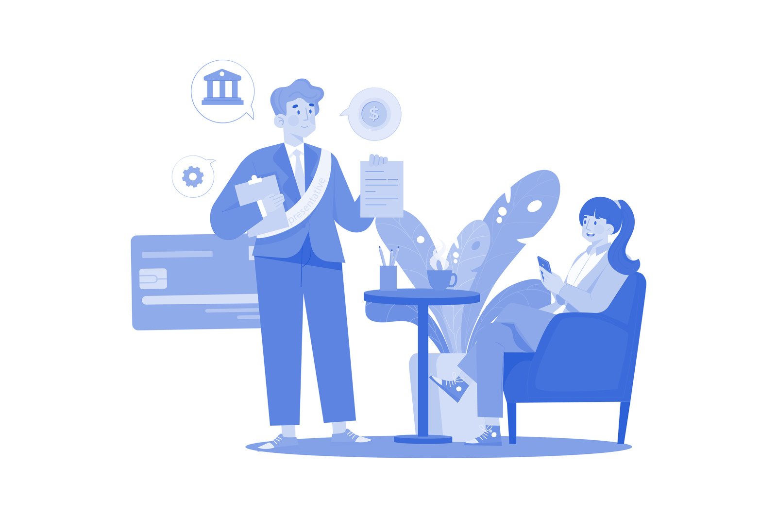 M563_Customer Service Illustration Pack M563_Customer Service Illustration Pack