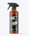 Amber Trigger Spray Bottle Mockup