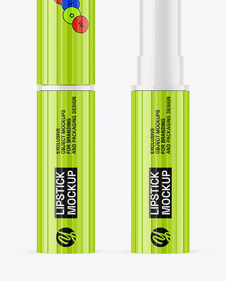 Glossy Lipstick Mockup