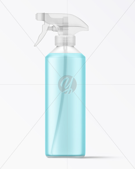 Frosted Trigger Spray Bottle Mockup