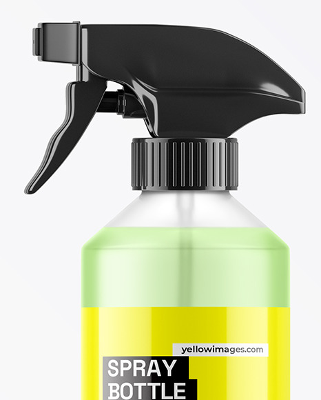 Frosted Trigger Spray Bottle Mockup