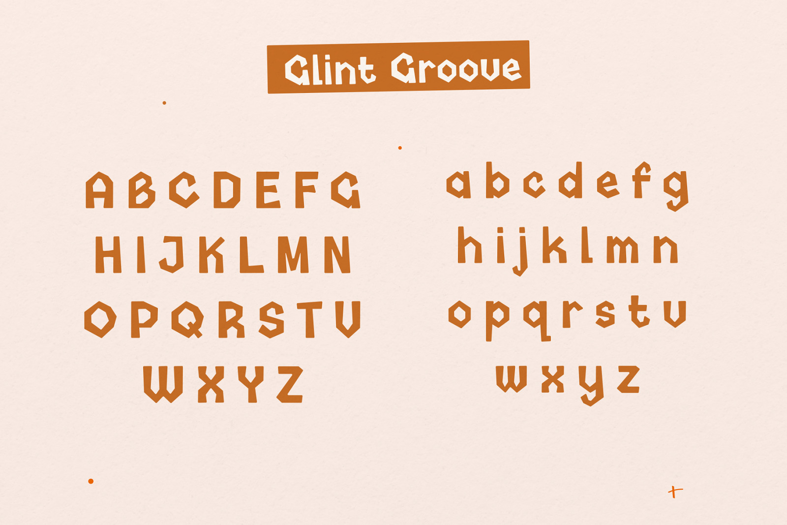 Glint Groove - Construction Typeface Glint Groove - Construction Typeface