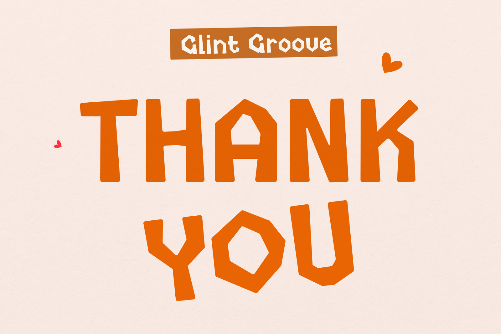 Glint Groove - Construction Typeface