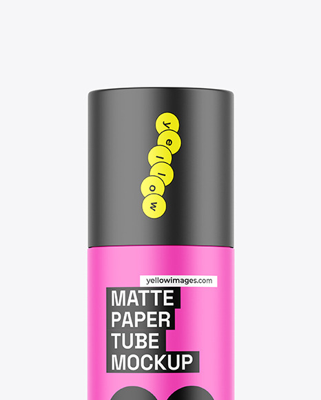 Matte Paper Tube Mockup Matte Paper Tube Mockup