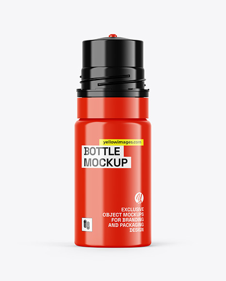 Glossy Dropper Bottle Mockup