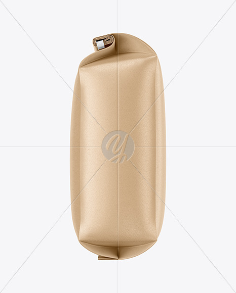 Kraft Coffee Bag With Tin Tie Mockup