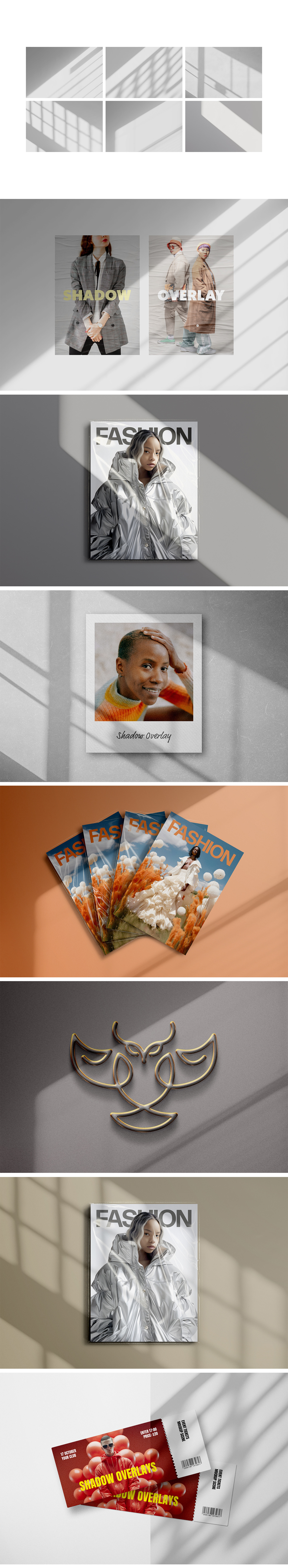 Sunlight Shadow Overlays Mockups Sunlight Shadow Overlays Mockups