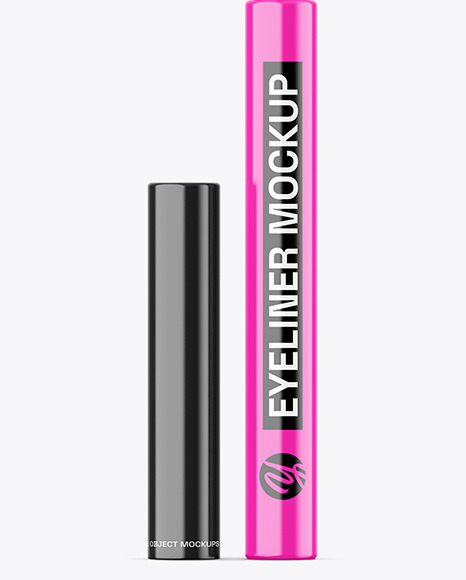 Glossy Cosmetic Eyeliner Mockup