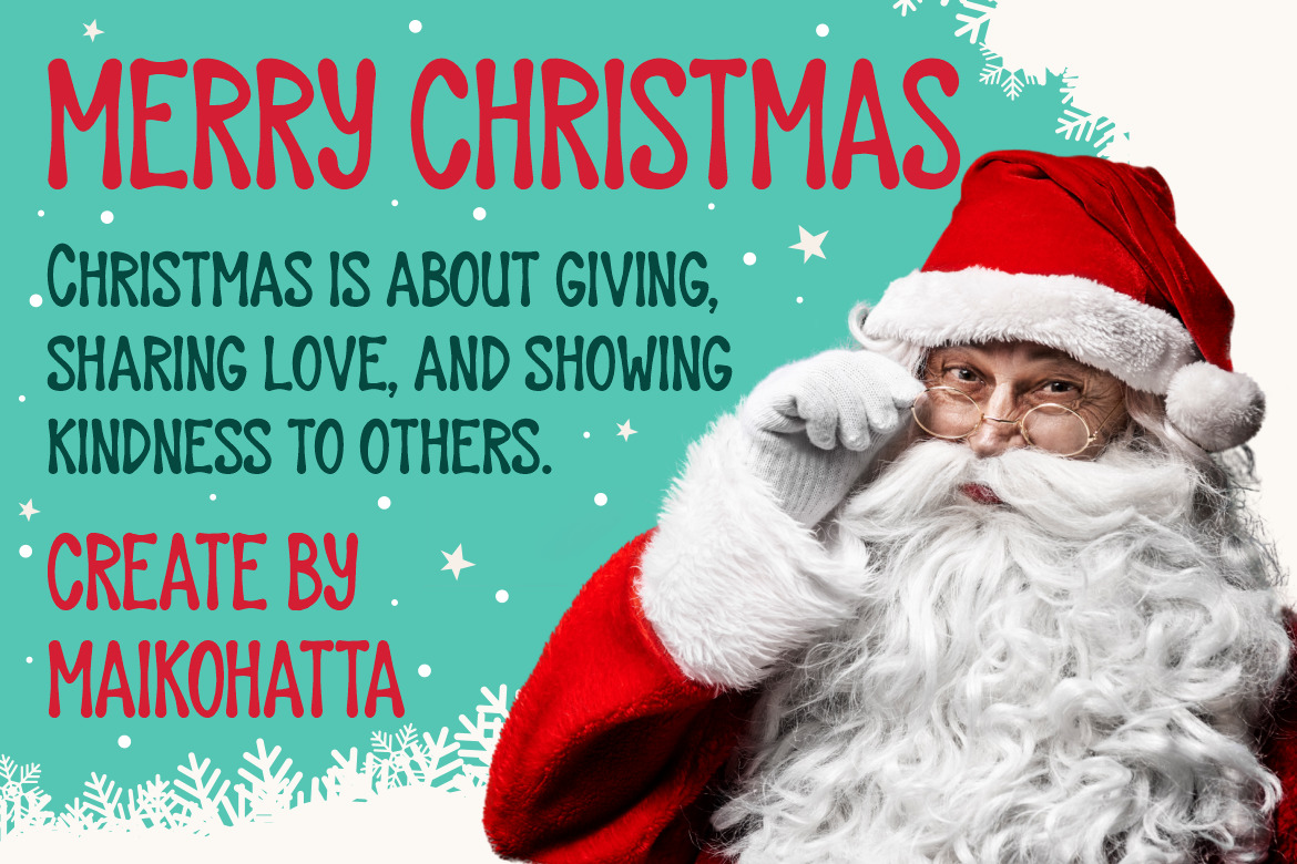 Santa Nort Pole - Christmas Display Font Santa Nort Pole - Christmas Display Font