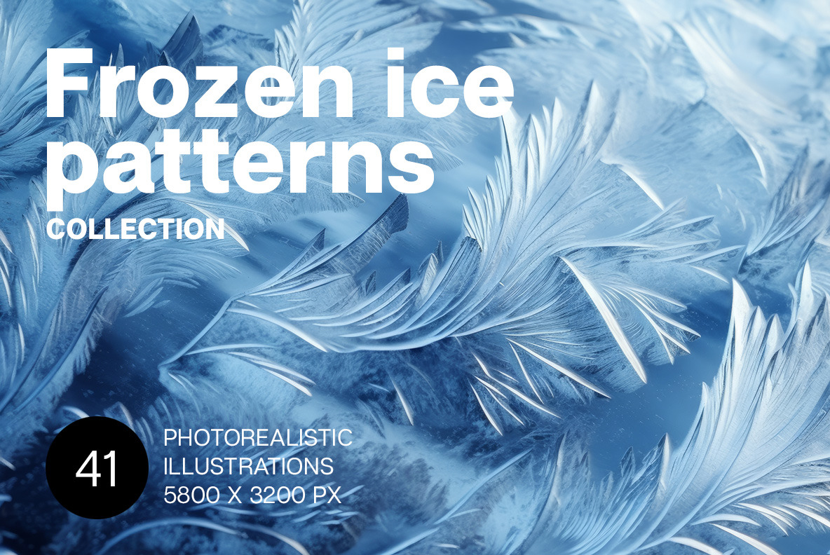 Frozen ice patterns Frozen ice patterns