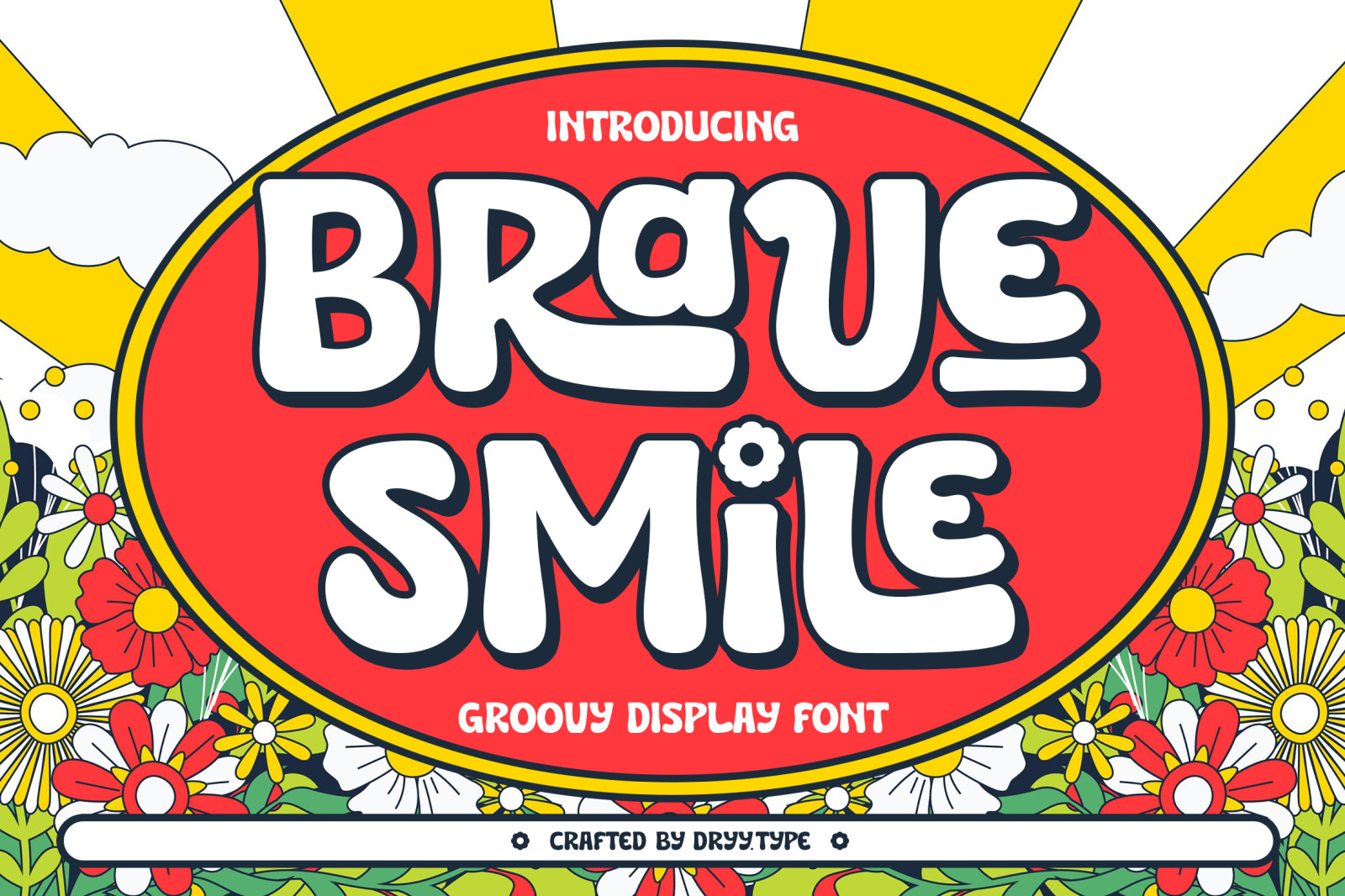 Brave Smile - Groovy font Brave Smile - Groovy font