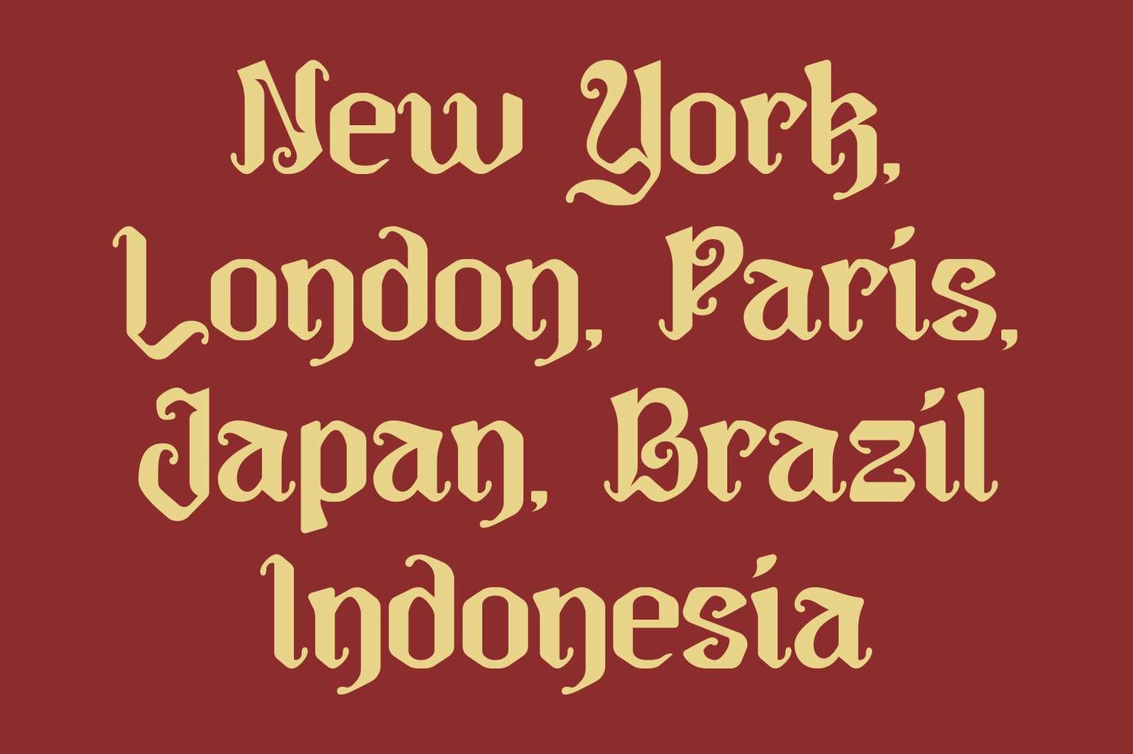 Golligan - Blackletter Typeface Golligan - Blackletter Typeface