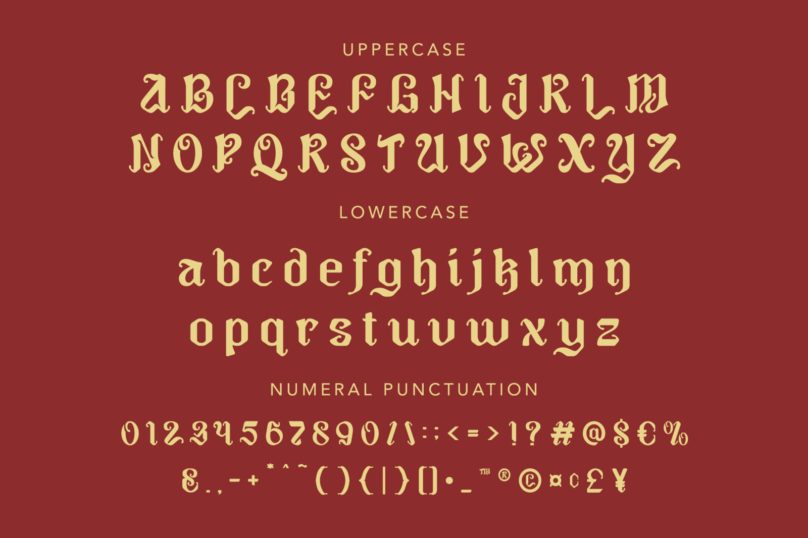 Golligan - Blackletter Typeface Golligan - Blackletter Typeface